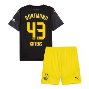 Borussia Dortmund Jamie Bynoe-Gittens #43 Dětské Venkovní dres komplet 2024-25 Krátký Rukáv (+ trenýrky)